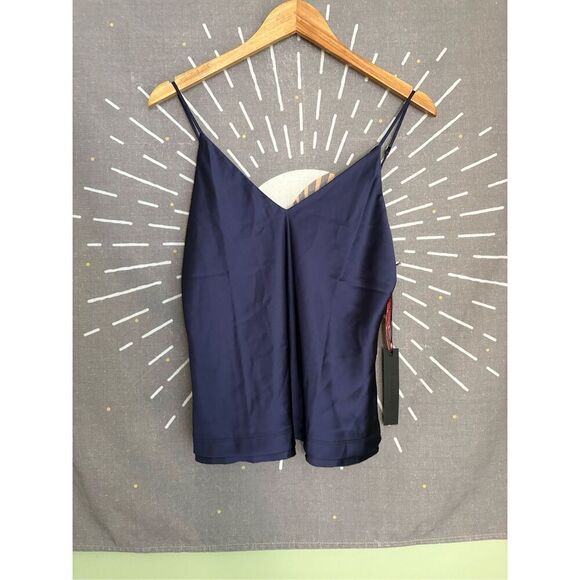 NWT Carbon38 Navy Satin Cami - Picture 3 of 7